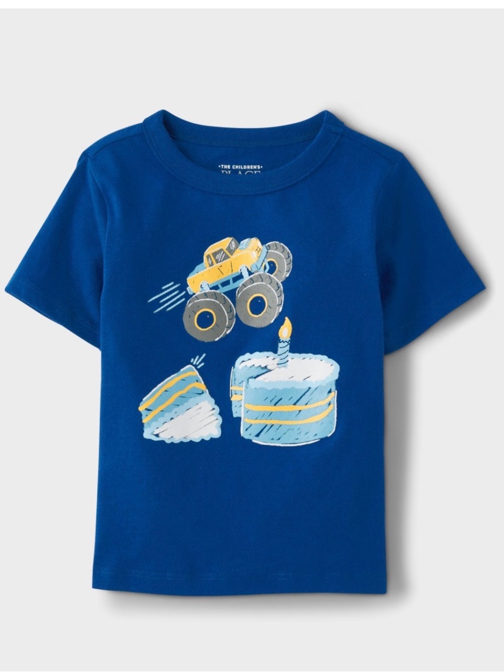Boys Blue Monster Truck Birthday Tee 2t nwt